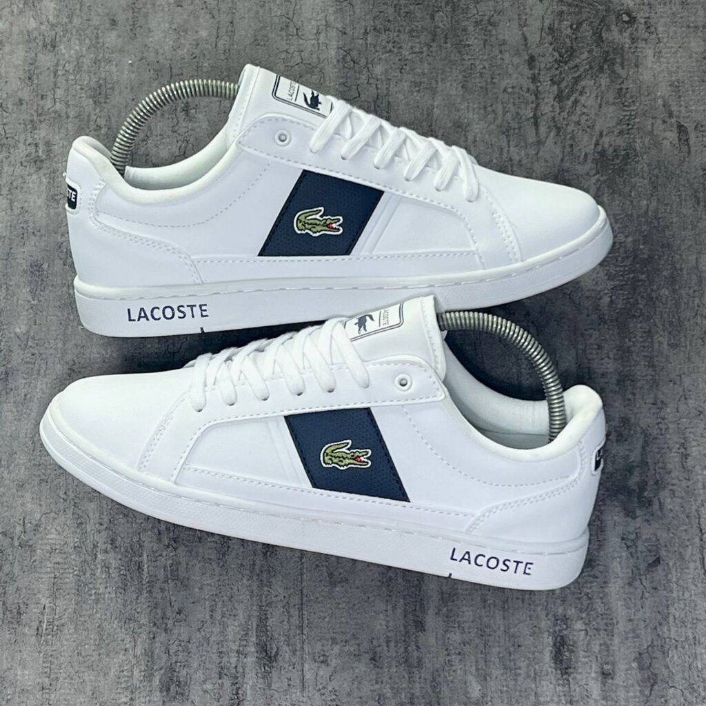 LACOSTE ACE CLIP LEATHER "WHITE/GREEN"
