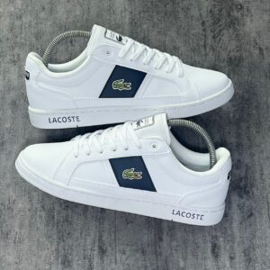 LACOSTE ACE CLIP LEATHER "WHITE/GREEN"
